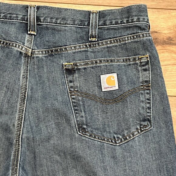 Men's Carhartt Relaxed Fit Denim Jeans 38x30 Blue Modern Work Casual 101483-980 - Picture 11 of 11